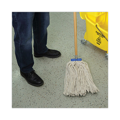 Boardwalk Cut-End Lie-Flat Wet Mop Head, Cotton, 24oz, White