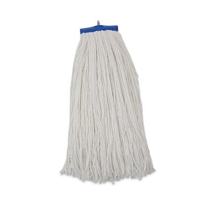 Boardwalk Cut-End Lie-Flat Wet Mop Head, Rayon, 24oz, White