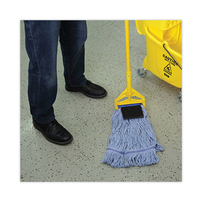Boardwalk Mop Head, Loop-End, Cotton With Scrub Pad, Medium, 12/Carton