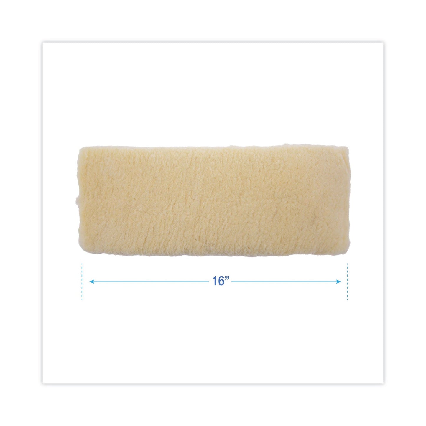 Boardwalk Mop Head, Applicator Refill Pad, Lambswool, 16-Inch, White
