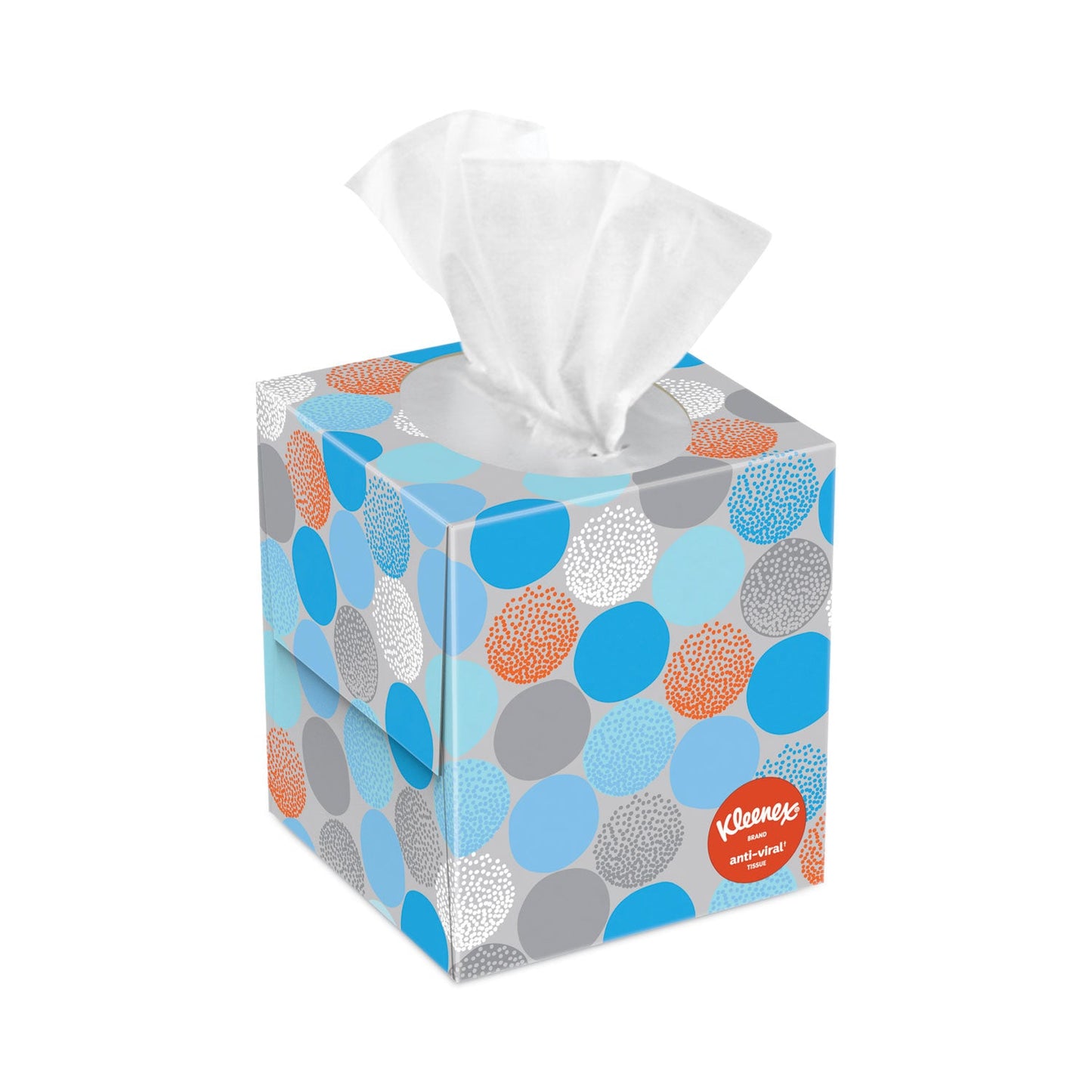 Kleenex Anti-Viral Facial Tissue, 3-Ply, White, 55 Sheets/Box, 27 Boxes/Carton