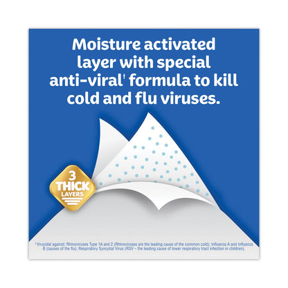 Kleenex Anti-Viral Facial Tissue, 3-Ply, White, 55 Sheets/Box, 27 Boxes/Carton