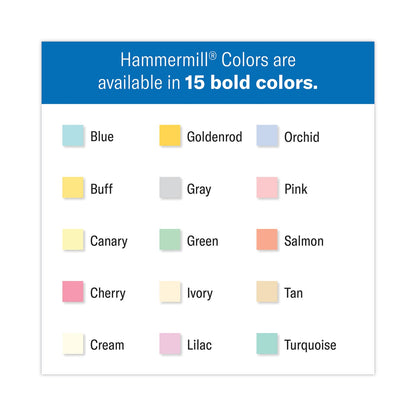 Hammermill Colors Print Paper, 20 lb Bond Weight, 8.5 x 11, Goldenrod, 500 Sheets/Ream, 10 Reams/Carton