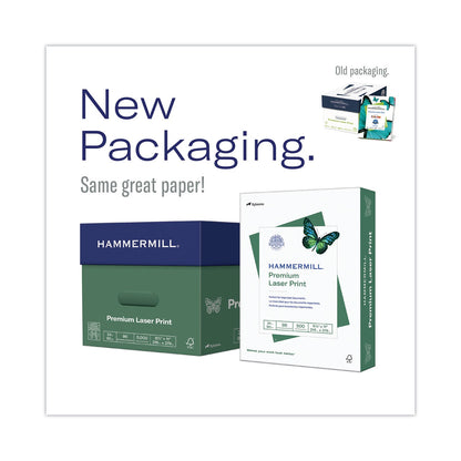 Hammermill Premium Laser Print Paper, 98 Bright, 28 lb Bond Weight, 8.5 x 11, White, 500/Ream
