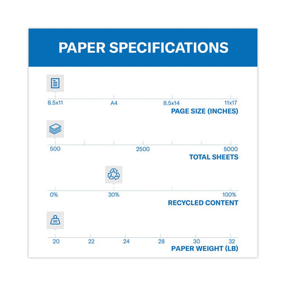 Hammermill Colors Print Paper, 20 lb Bond Weight, 8.5 x 11, Gray, 500/Ream