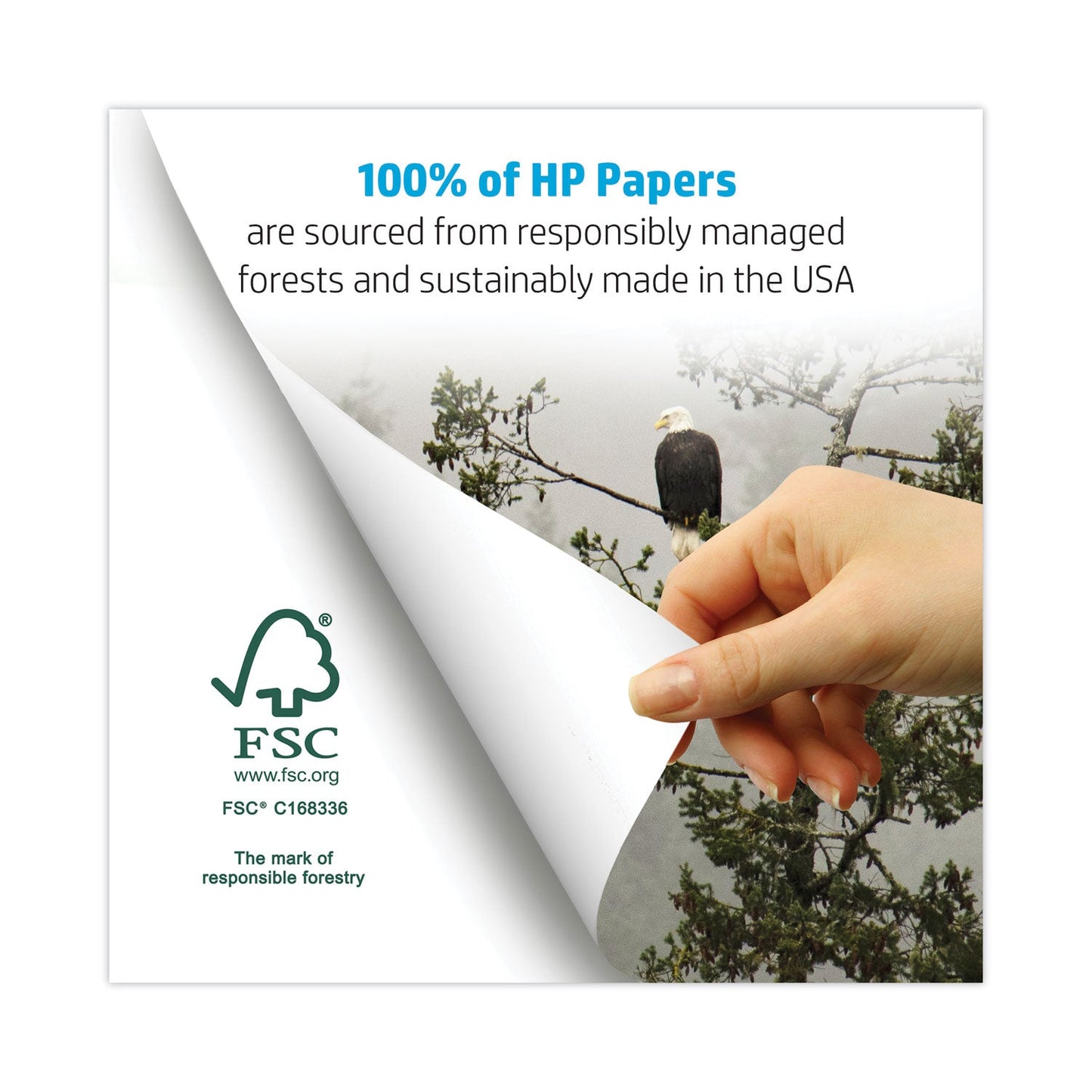 HP Papers Office20 Paper, 92 Bright, 20 lb Bond Weight, 11 x 17, White, 500/Ream