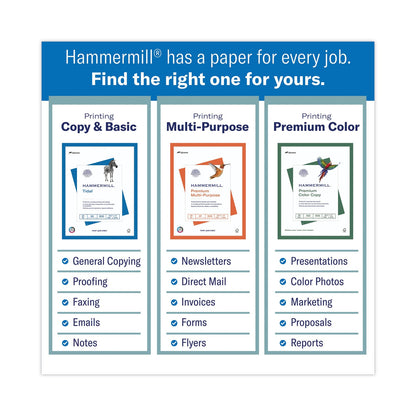 Hammermill Great White 30 Recycled Print Paper, 92 Bright, 20 lb Bond Weight, 8.5 x 11, White, 500/Ream