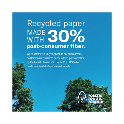 Hammermill Colors Print Paper, 20 lb Bond Weight, 8.5 x 11, Canary, 500 Sheets/Ream, 10 Reams/Carton