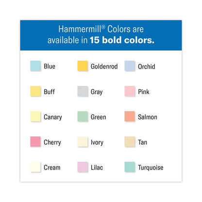 Hammermill Colors Print Paper, 20 lb Bond Weight, 8.5 x 11, Green, 500 Sheets/Ream, 10 Reams/Carton