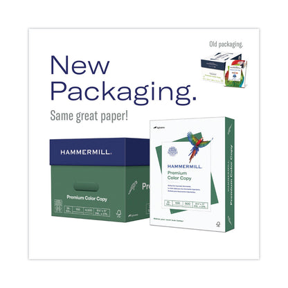 Hammermill Premium Color Copy Print Paper, 100 Bright, 32 lb Bond Weight, 8.5 x 11, Photo White, 500/Ream