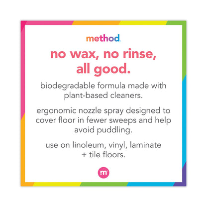 Method Squirt + Mop Hard Floor Cleaner, 25 oz Spray Bottle, Lemon Ginger Scent