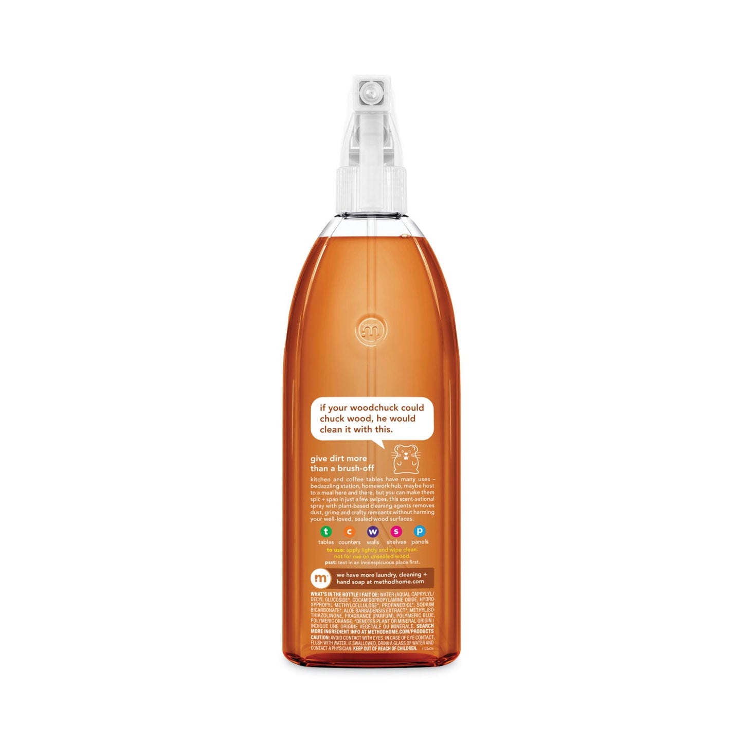 Method Daily Wood Cleaner, 28 oz Spray Bottle