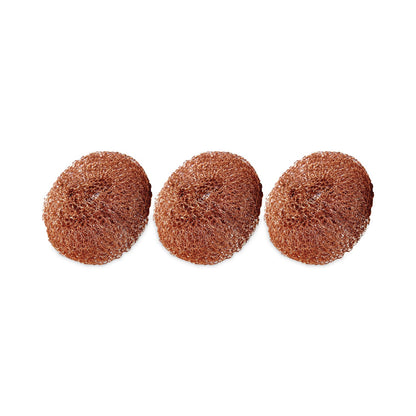 Scotch-Brite Metal Scrubbing Pads, 2.25 x 2.75, Copper, 3/Pack, 8/ Packs/Carton
