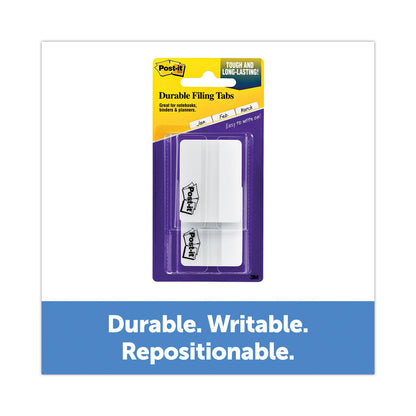 Post-it Lined Tabs, 1/5-Cut, White, 2" Wide, 50/Pack