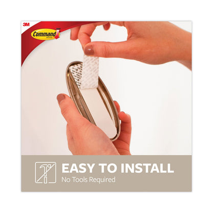 Command Decorative Hooks, Traditional, Large, 1 Hook and 2 Strips/Pack