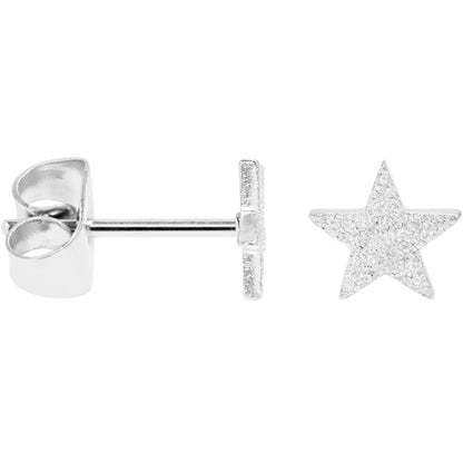 4mm-8mm Stars Stud 316L Stainless Steel Earrings 6 Pack