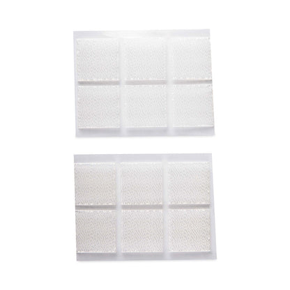 Scotch Outdoor Fasteners, 0.88" x 0.88", Clear, 6/Pack