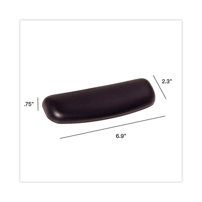 3M Antimicrobial Gel Small Mouse Pad with Wrist Rest, 7 x 2.37, Black