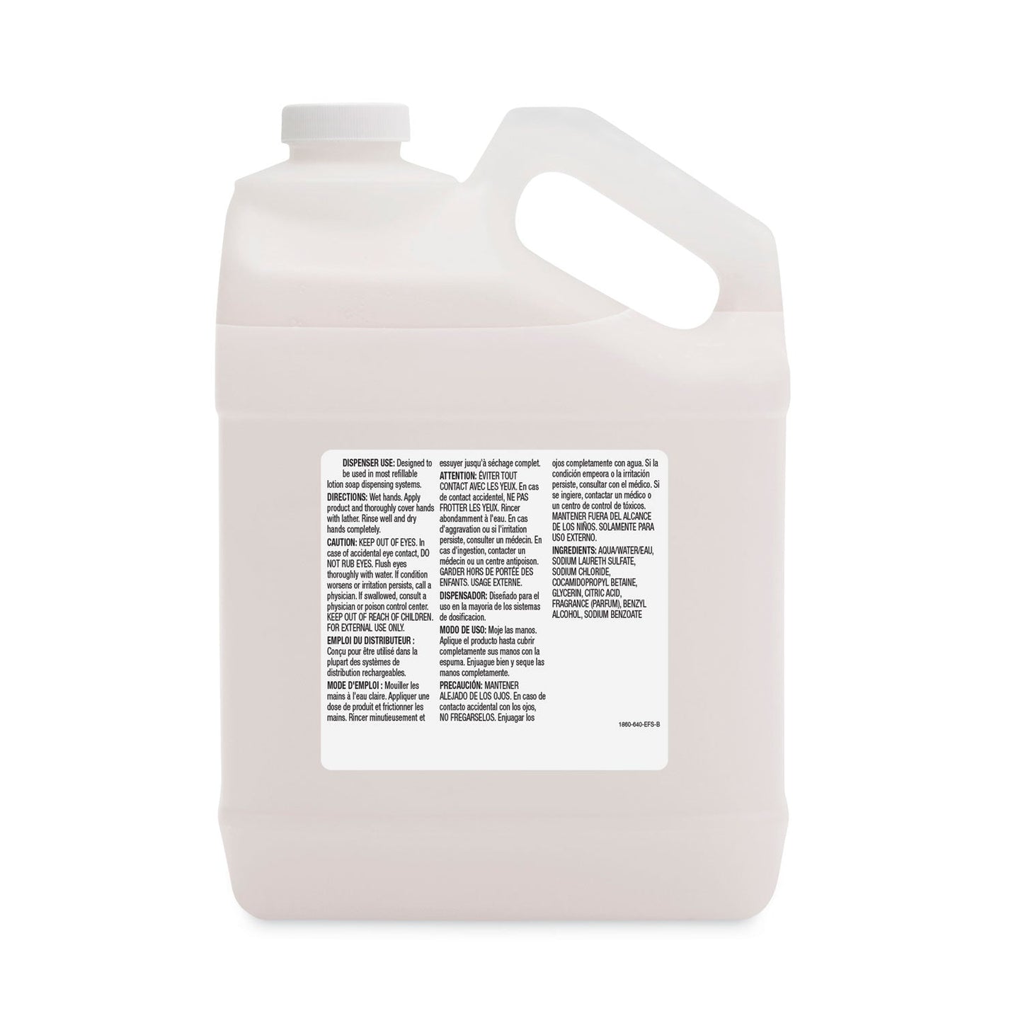GOJO White Premium Lotion Soap, Waterfall Scent, 1 gal Refill, 4/Carton