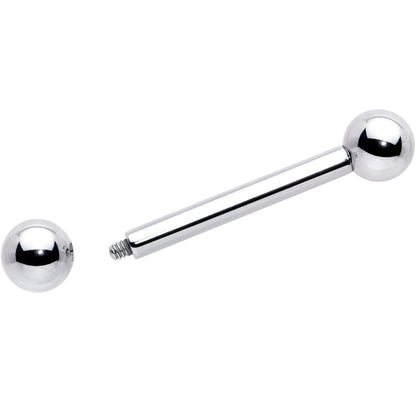 10G Stainless Straight Steel Barbell 3/4 6mm