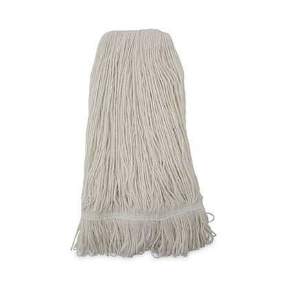 Boardwalk Pro Loop Web/Tailband Wet Mop Head, Rayon, 24oz, White, 12/Carton