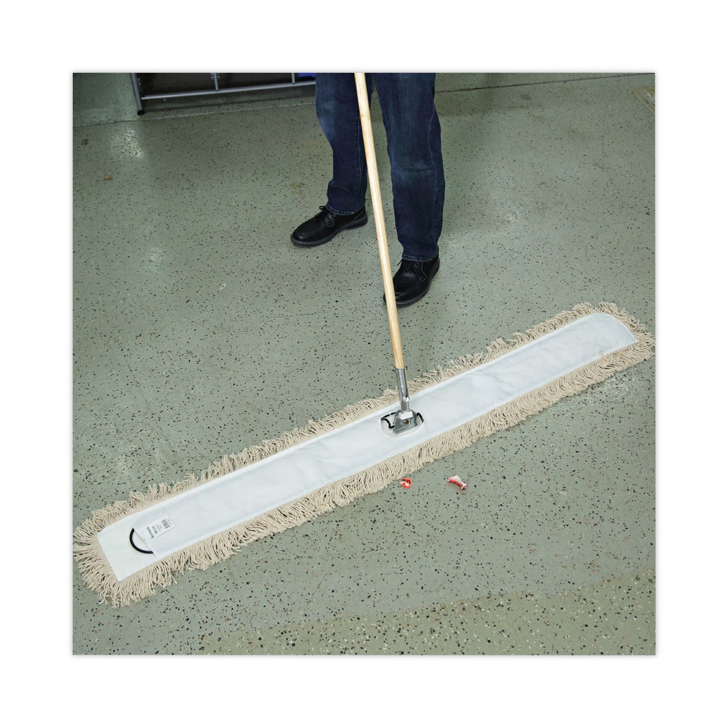Boardwalk Industrial Dust Mop Head, Hygrade Cotton, 60w x 5d, White