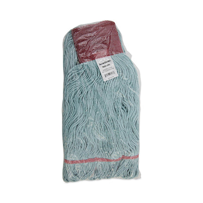 Boardwalk EchoMop with Looped-End Wet Head, Synthetic/Cotton, Large, Blue