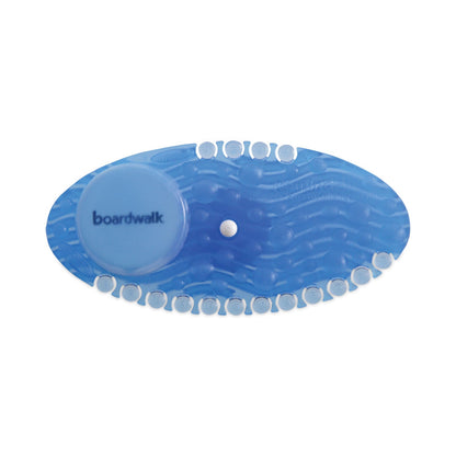 Boardwalk Curve Air Freshener, Cotton Blossom, Solid, Blue, 10/Box