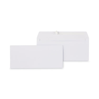 Universal Peel Seal Strip Business Envelope, #10, Square Flap, Self-Adhesive Closure, 4.13 x 9.5, White, 100/Box