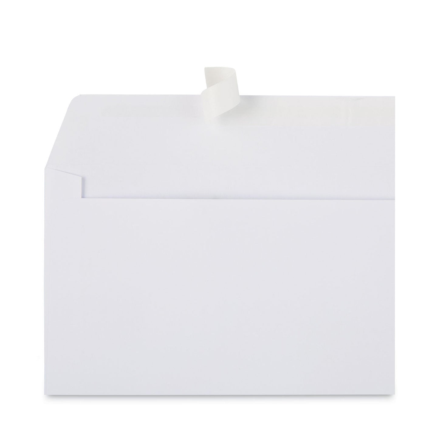 Universal Open-Side Business Envelope, 1 Window, #10, Commercial Flap, Gummed Closure, 4.13 x 9.5, White, 250/Box