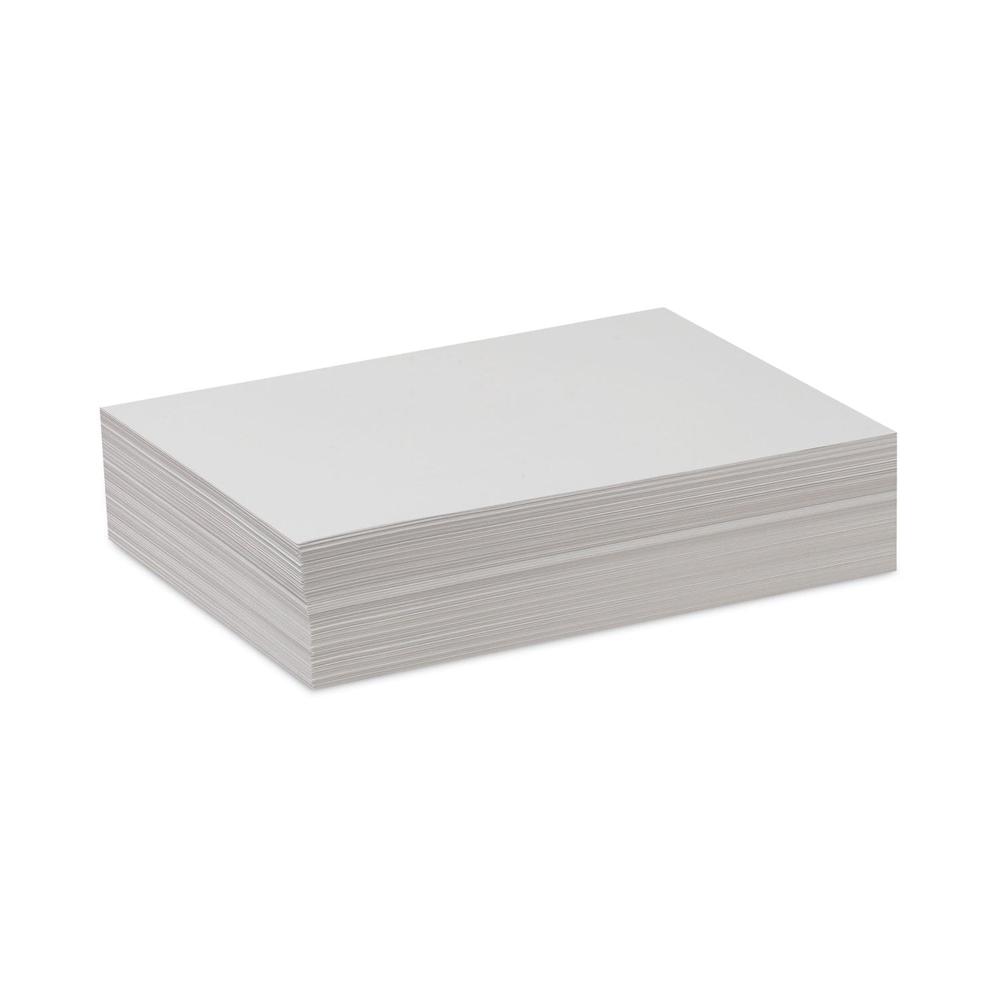 Pacon White Drawing Paper, 47 lb Text Weight, 9 x 12, Pure White, 500/Ream