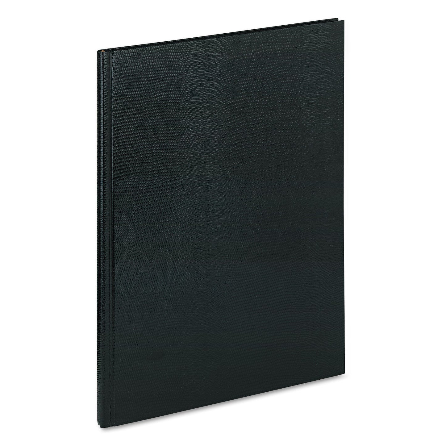 Blueline Executive Notebook, Ribbon Bookmark, 1 Subject, Medium/College Rule, Black Cover, 10.75 x 8.5, 75 Sheets