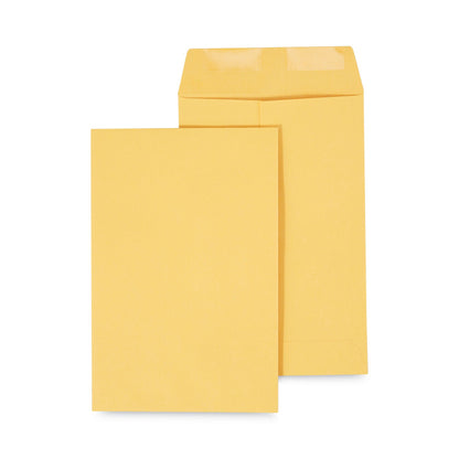 Universal Catalog Envelope, 28 lb Bond Weight Kraft, #1 3/4, Square Flap, Gummed Closure, 6.5 x 9.5, Brown Kraft, 500/Box