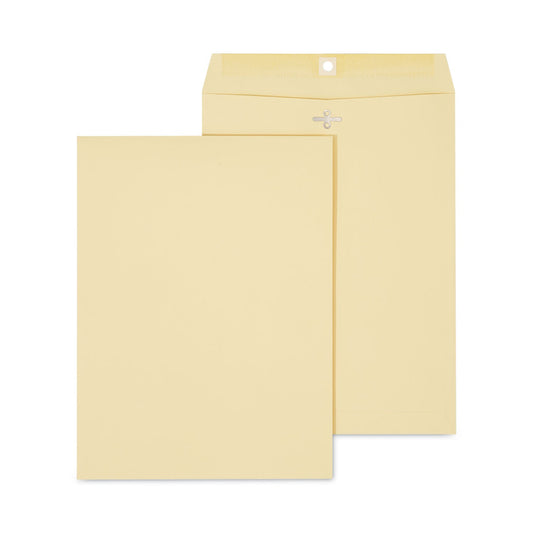Universal Kraft Clasp Envelope, #10 1/2, Square Flap, Clasp/Gummed Closure, 9 x 12, Brown Kraft, 100/Box