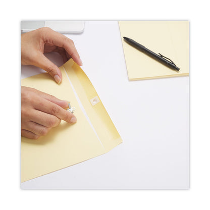 Universal Kraft Clasp Envelope, #10 1/2, Square Flap, Clasp/Gummed Closure, 9 x 12, Brown Kraft, 100/Box