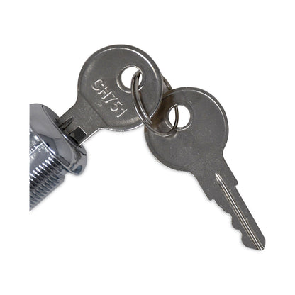 Rubbermaid Replacement Lock and Keys for Cleaning Carts, Silver