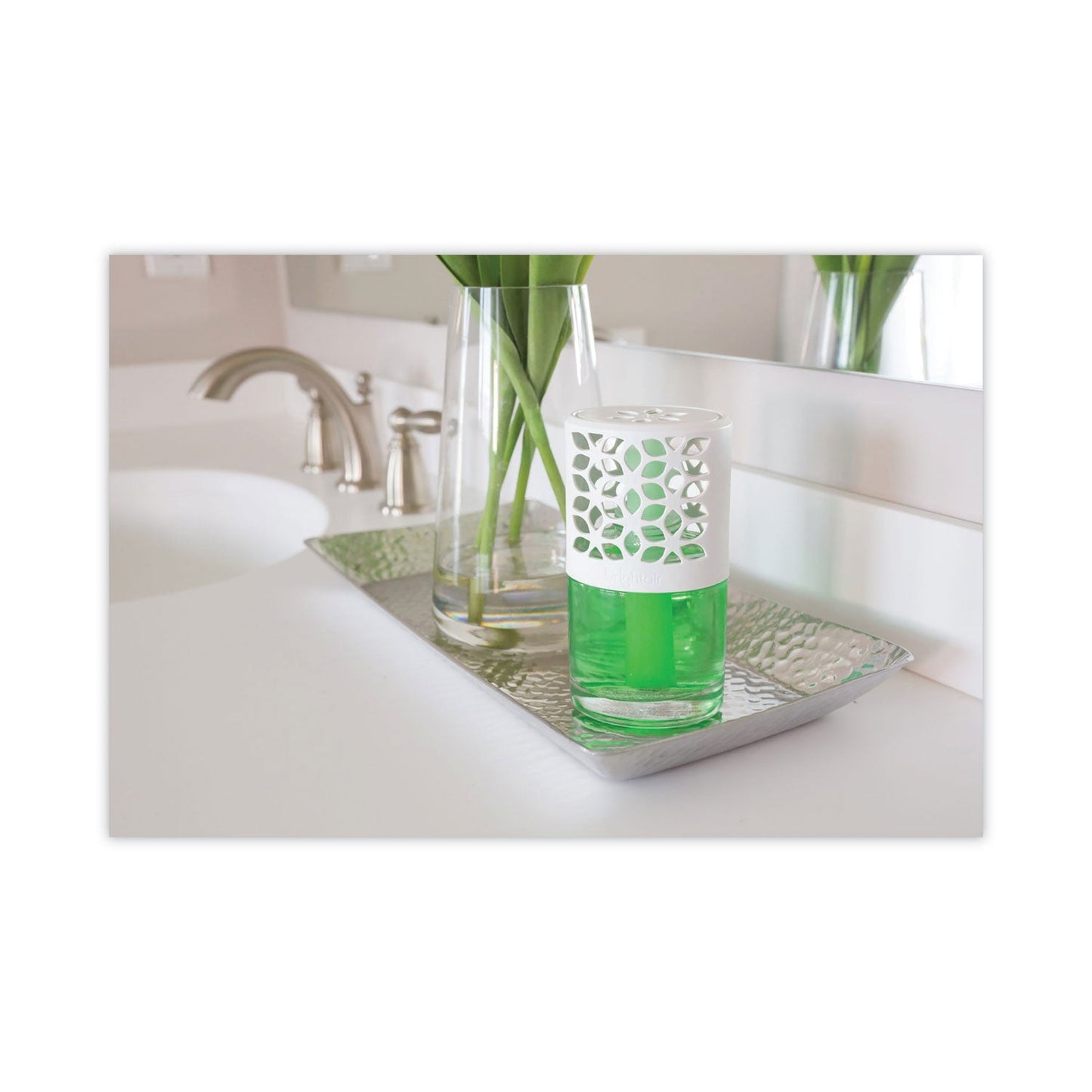 BRIGHT Air Max Scented Oil Air Freshener, Meadow Breeze, 4 oz, 6/Carton