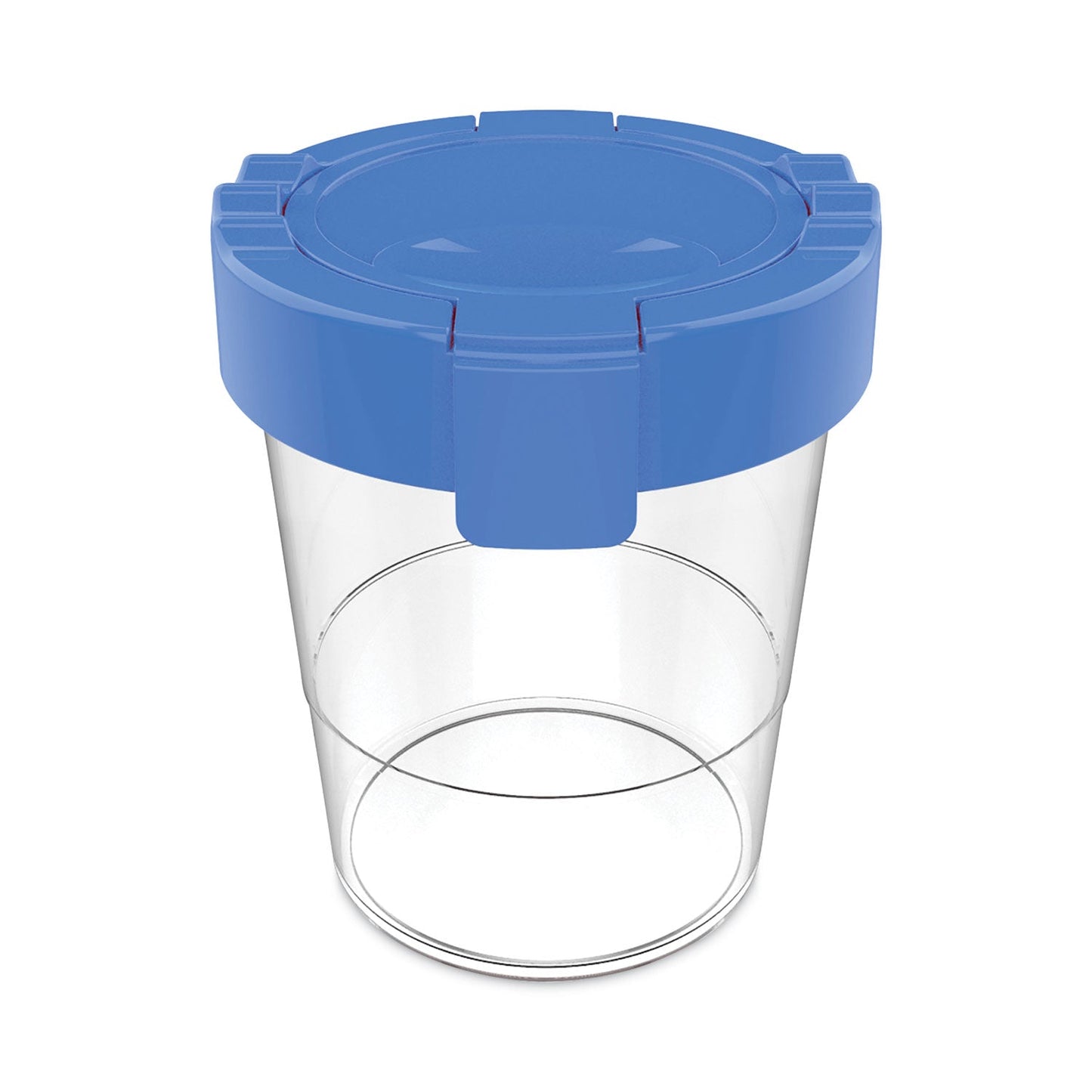 deflecto Antimicrobial No Spill Paint Cup, 3.46 w x 3.93 h, Blue