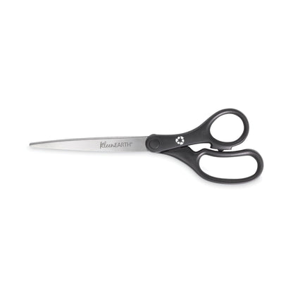 Westcott KleenEarth Basic Plastic Handle Scissors, 9" Long, 4.25" Cut Length, Black Straight Handle