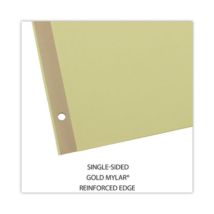 Universal Deluxe Preprinted Simulated Leather Tab Dividers with Gold Printing, 25-Tab, A to Z, 11 x 8.5, Buff, 1 Set