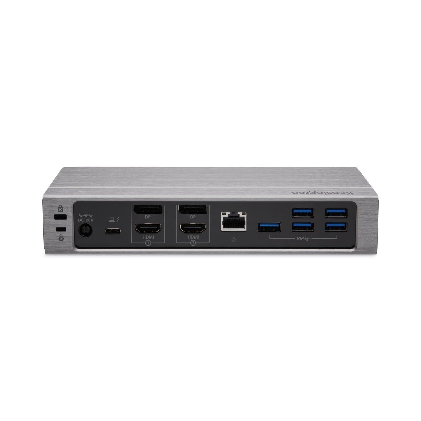 Kensington SD5600T Thunderbolt 3 and USB-C Dual 4K Hybrid Docking Station, Black/Silver