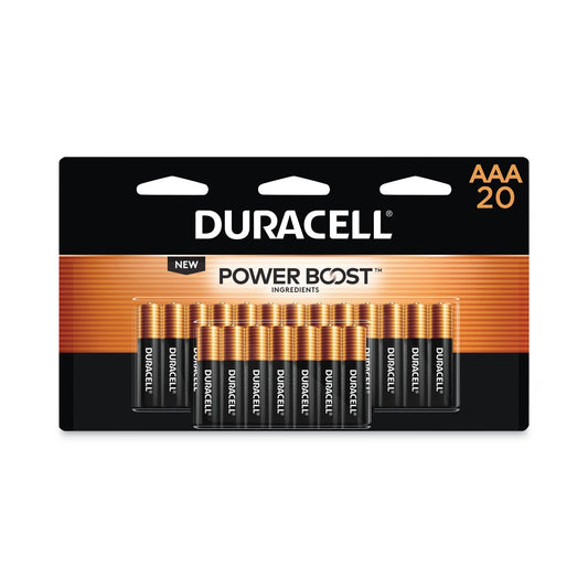 Duracell Power Boost CopperTop Alkaline AAA Batteries, 20/Pack