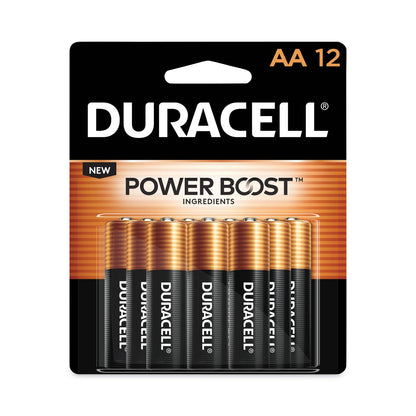 Duracell Power Boost CopperTop Alkaline AA Batteries, 12/Pack