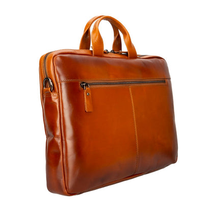 Apollo Leather Business Briefcase / Laptop Case 16"