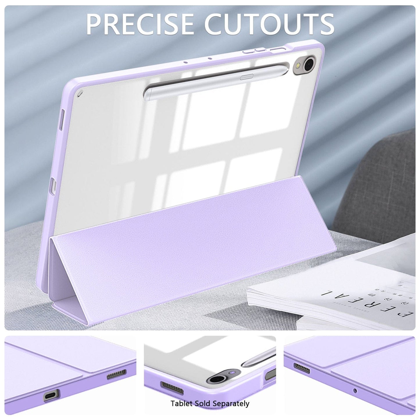 Samsung Galaxy Tab S10 FE Folio Case - Durable Lightweight Ergonomic Design | Venture Series