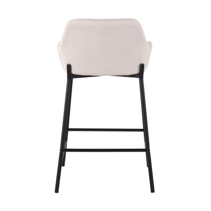 Daniella - Industrial Fixed Height Counter Stool (Set of 2)
