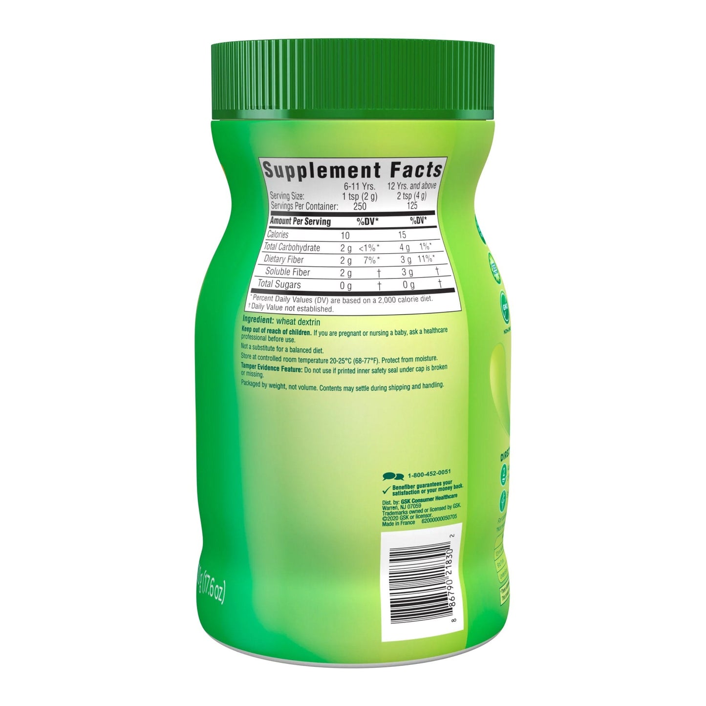 Benefiber® Prebiotic Fiber Supplement, 17.6-ounce bottle 88679021830