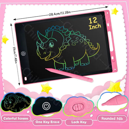 6.5/8.5/10/12 Inch LCD Writing Tablet Electronic Drawing Board Doodle Sketchpad Handwriting Pad Toys for Kids Birthday Gifts