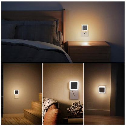 Night Light, Night Lights Plug into Wall 6-Pack, Plug in Night Light, Dusk to Dawn Nightlight Led Night Lights for Bedroom, Bathroom,Hallway Warm White Home Lighting