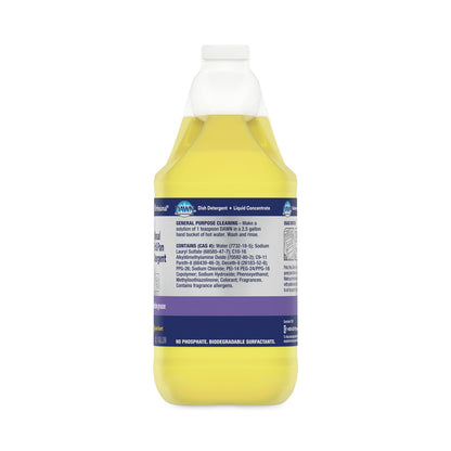 Dawn Manual Pot/Pan Dish Detergent, Lemon, 4/Carton